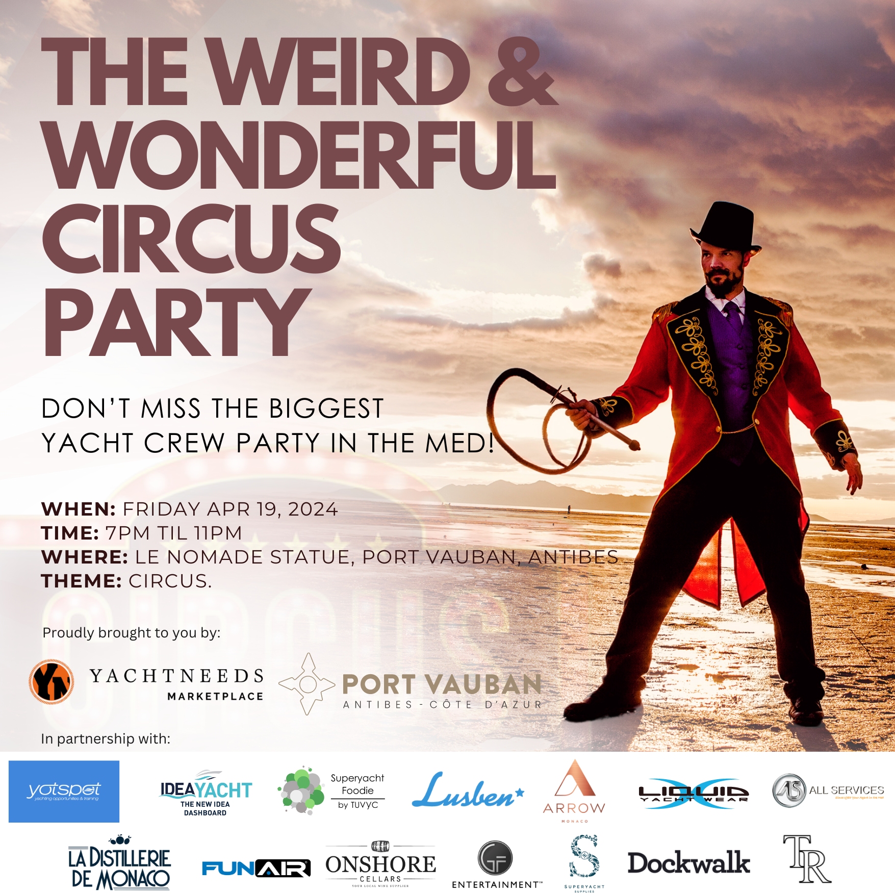 Let’s Get Weird and Wonderful: The Ultimate Circus Party for Yacht Crews!